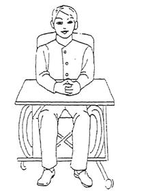 CONSIGLI DA SEGUIRE DURANTE I PASTI: Il paziente disfagico deve: stare seduto a 80 /90 e assumere la posizione del capo indicata