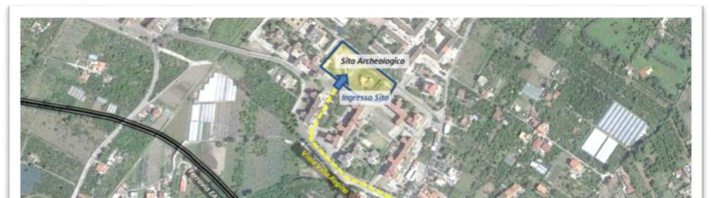 Figura 38: Accessibilità al sito archeologico di Villa Regina Antiquarium Per l area archeologica di Stabiae a