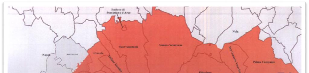 Figura 27: La zona rossa del Vesuvio Fonte: Protezione civile 2013 3.6.5.