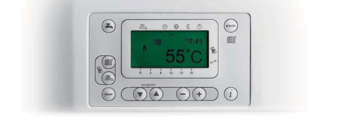 Programmazione, regolazione e controllo digitale: Advanced Cps System Tutta la gamma e Power è dotata di un ampio pannello di controllo: ogni tasto attiva una funzione specifica e nel display LCD si