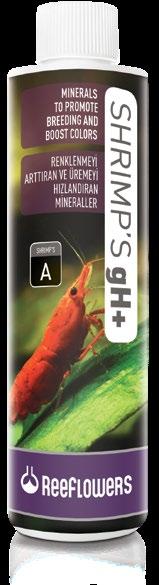 2gr di Shrimp s Minerals forniscono un aumento di 1dgH in 100 litri.