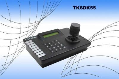TKSDK55 Tastiera Multiprotocollo Comunicazione seriale: Punto - Multipunto Protocollo: Pelco P/D Baude Rate: 1200-2400-4800-9600 Distanza Massima: 1200m N.