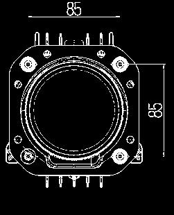 90 mm: luce abbagliante e anabbagliante L 5570 e L 70 Modulo Bi-LED generazione II con luce e elettronica avanzate.