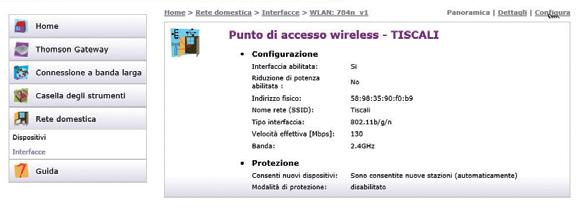 4. Attivazione/disattivazione della connessione in modalità wireless La connessione Wi-Fi è attiva quando la spia Wireless è accesa.