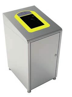 Gettacarte per la raccolta differenziata Recylcing waste bins Koala Gettacarte per la raccolta differenziata Struttura in acciaio inox satinato Da utilizzare con secchio in plastica 60