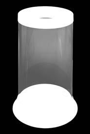 Transparent - black 110 lt 774041 Antifuoco Fire-proof Storico Kril Gettacarte trasparente Struttura in metallo