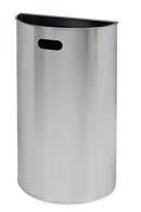 Linea Brinox - Gettacarte per bagno in inox Brinox Range - Stainless steel bathroom waste receptacles Bob Frontal Gettacarte ad apertura frontale Acciaio inox brillante Secchio interno in acciaio