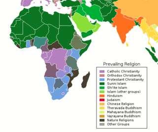 L Islam è la religione più diffusa in tutta l Africa a nord dell Equatore.