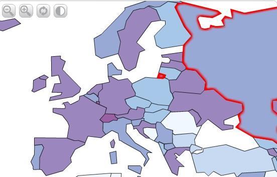 Percentuale di immigrati nei paesi europei 10.0 14.1 4.2 8.7 19.