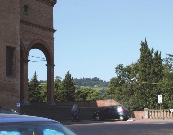 Vista dal lato piazzale del monastero di San Michele in Bosco verso villa Ghigi. 3.