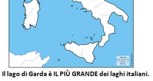 Concludiamo con qualche esercizio. Alessandro: Il lago di Garda è il (grande) dei laghi italiani.