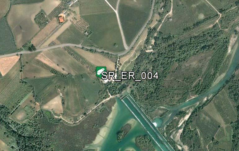 Figura: ubicazione transetto SR_ER_003 (elaborazione in ambiente