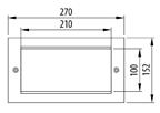 Luxor Wall LED LUXOR WALL 260 S VERSIONI CON CORNICE IN ALLUMINIO - IP65 GW 82 837 Tensione: 220/240 V - 50/60 Hz GW 82 837 5x1 W Led bianco - 3000 K Alluminio 5.