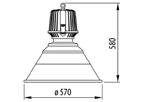 Halle HALLE - OTTICA CONCENTRANTE CON VETRO VERSIONI CABLATE E RIFASATE COMPLETE DI LAMPADA - IP65 - CLASSE I GW 83 228 M in dotazione Attacco Corrente Tensione: 230 V - 50 Hz GW 83 228 M 250 W ME