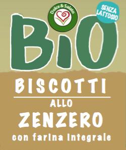 NOVITA BISCOTTI ALLO ZENZERO INGREDIENTI: farina di frumento, olio di