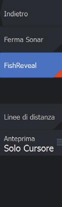 Radar ttivare o disattivare la trasmissione radar dal menu