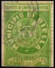Biella 1899/< Carta bianca, liscia.