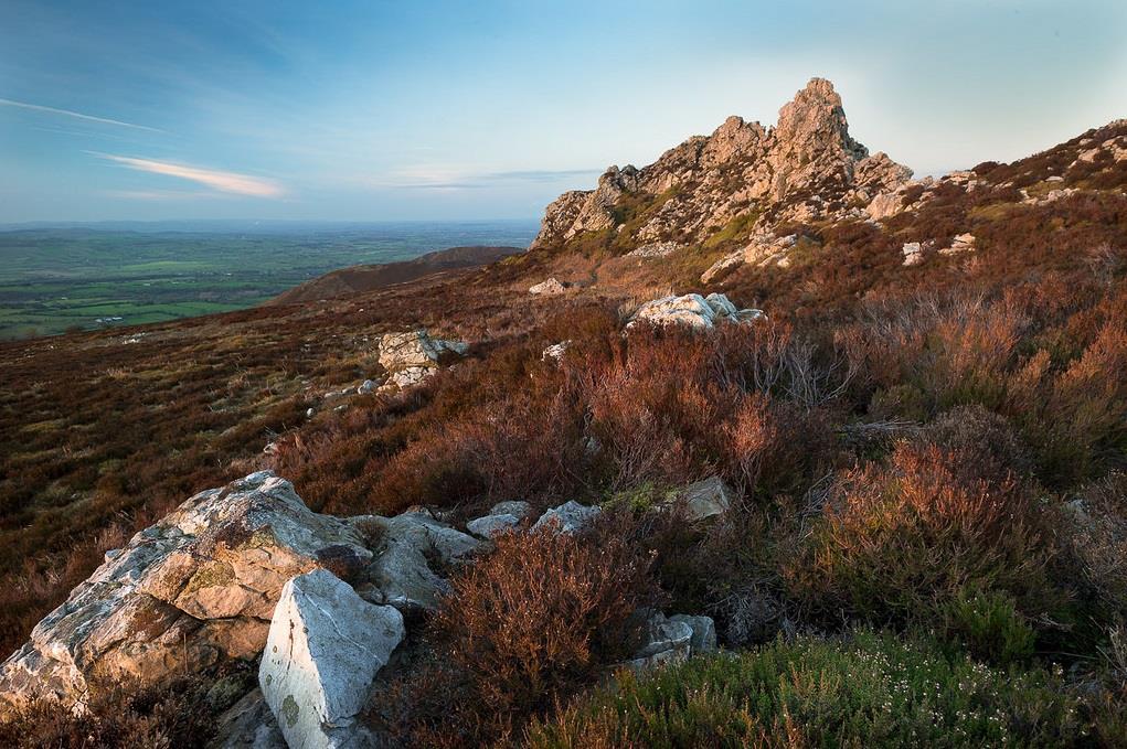 10 Le colline di quarzite di Stiperstones, risalenti a 480 milioni di anni fa