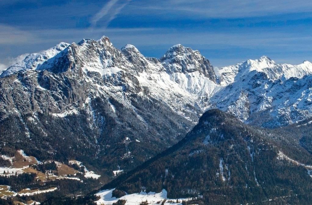2 Paesaggio nelle Alpi in Austria.