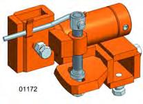 01173 01128 Supporto universale con inclinazione a leva Supporto corto Nelle zone