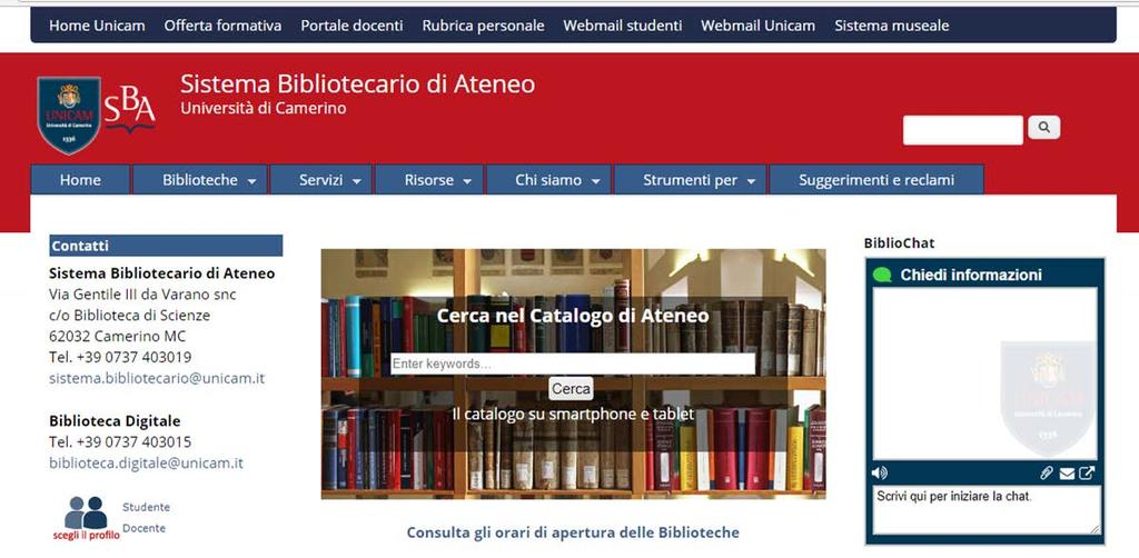 Ma non fermarti qui ricorda che puoi sempre consultare il catalogo di ateneo Gira tra le pagine web della tua