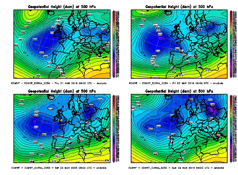 Considerazioni generali Marzo 2018 Il primo marzo 2018 è risultato il giorno più freddo della primavera, in quanto si facevano ancora sentire gli effetti dell aria gelida di origine siberiana