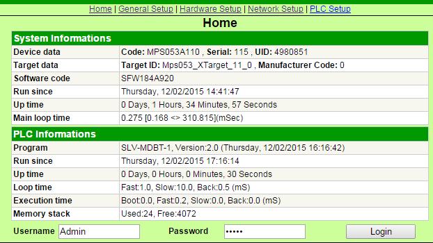 Modifica impostazioni Per modificare le impostazioni del dispositivo, ad esempio il suo indirizzo IP, è necessario accedere alle pagine di configurazione attraverso l apposito link (HomePLC) nell