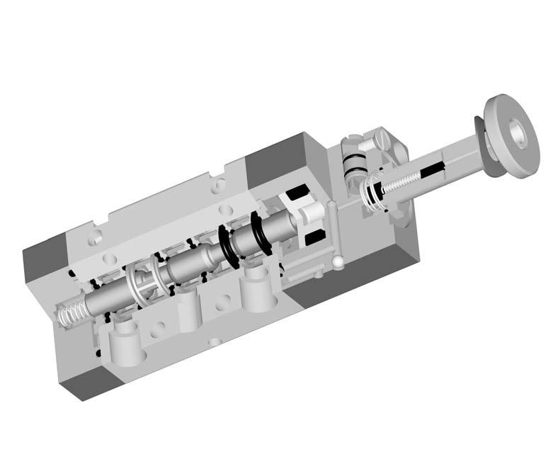 ricambi per valvole a spola spare parts for spool valves. Guarnizione DE per pistone: NBR [seal DE for piston: NBR] 2. Spola: alluminio S nichelato [spool: aluminium S, nickeled] 3.