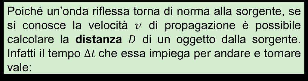 Riflessione del suono - Implicazioni Il