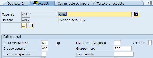 compilato il campo Gruppo acquisti dare un invio e