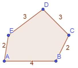 Es. C e D sono consecutivi. Un poligono si indica elencando i vertici nell ordine. Poligono ABCDE. La somma delle lunghezze dei lati del poligono si chiama perimetro e si indica con 2p.