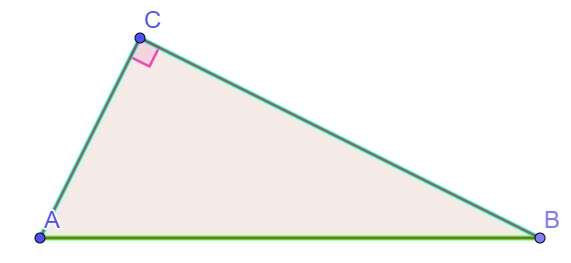 C = 90 A e B sono acuti In un triangolo rettangolo il lato opposto all angolo retto si dice IPOTENUSA.