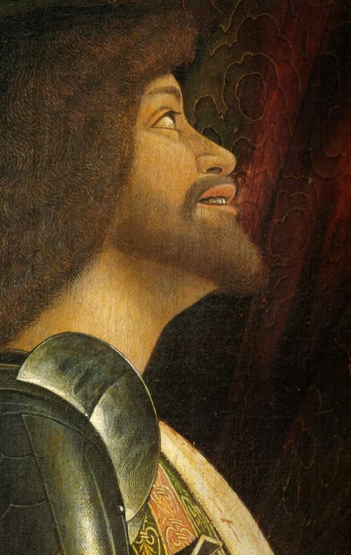 Francesco II Gonzaga, particolare da Andrea Mantegna, Madonna della