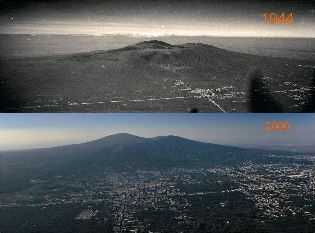 Il rischio vulcanico del Vesuvio è estremamente elevato: è una delle zone più densamente popolate d Italia.