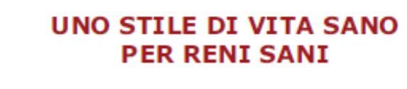 N La Malattia Renale Cronica Cosa significa questa diagnosi? Novita nella diagnosi?