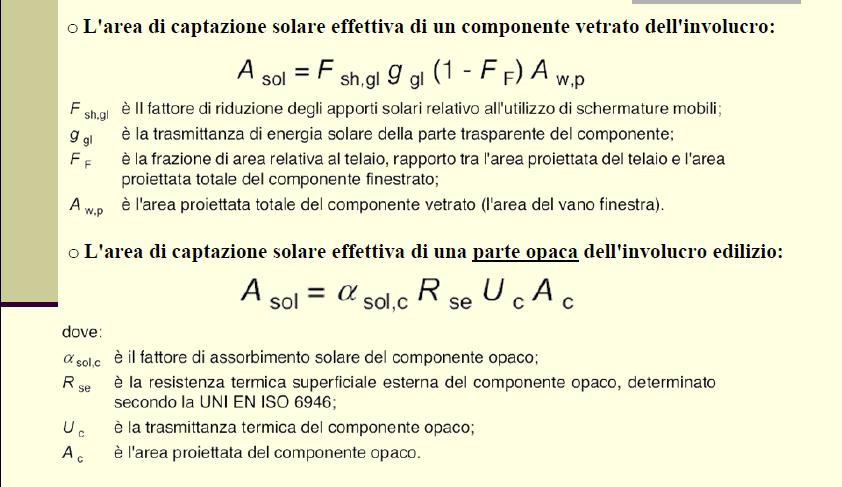 Calcolo degli apporti termici (UNI/TS 11300-1) ROBERTO RICCIU Laboratorio