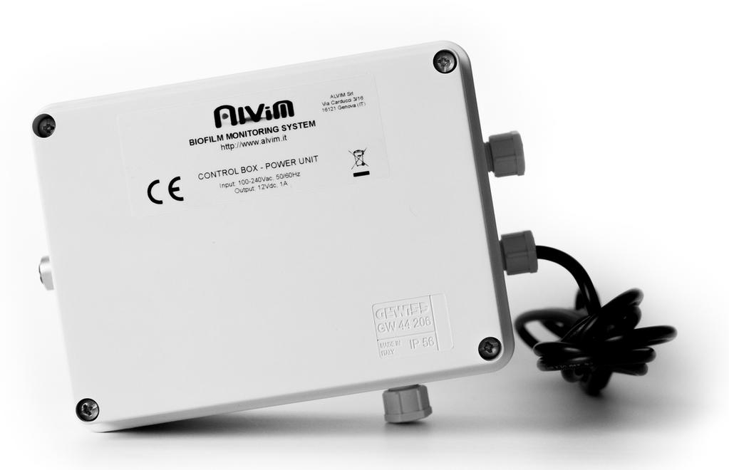 Control Box La Control Box ALVIM include l unità di alimentazione e la scheda di comunicazione dati.