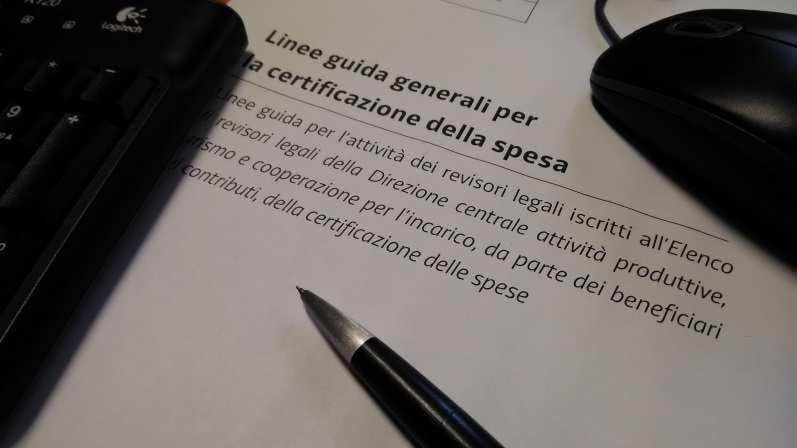 Linee guida generali per la certificazione della spesa linee guida per l attività dei revisori legali iscritti all Elenco di revisori legali della Direzione centrale attività produttive, turismo e