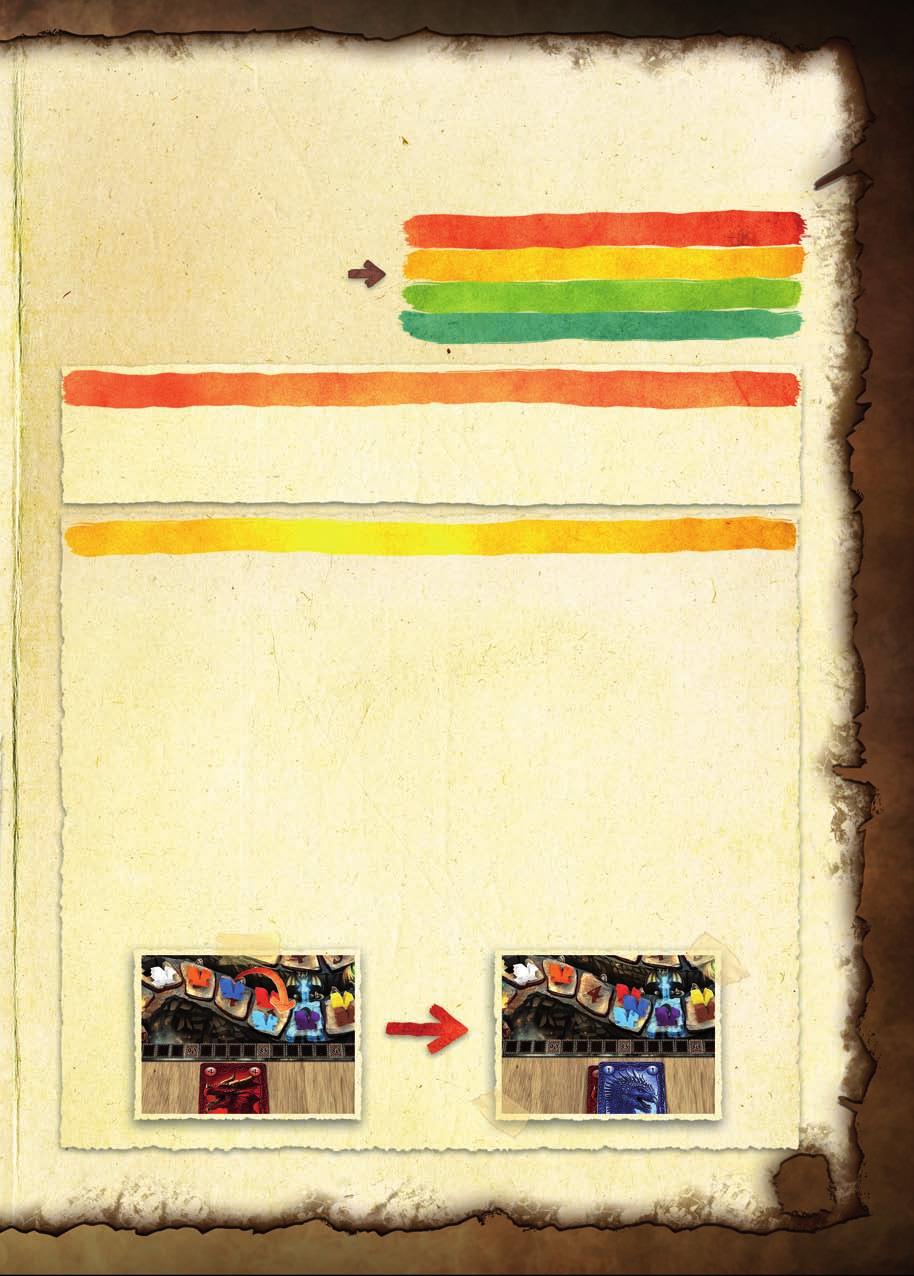 trova una carta di colore diverso. Questa carta indica il drago che il giocatore controlla all inizio della partita.
