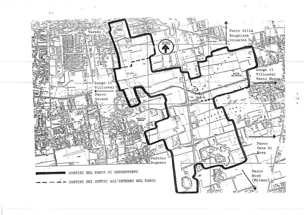 1986: nasce l idea di un parco nei paesi vicini la prima idea di Parco Grugnotorto è stata promossa da gruppi ambientalisti di Varedo e Paderno