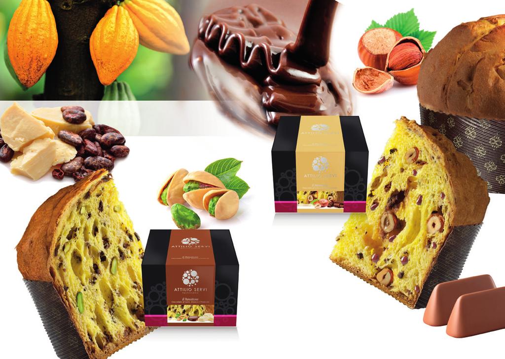 Panettone con Giandujotto, Venchi e Nocciole Caramellate Elegance Box Art.