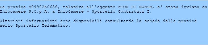 automatici relativi esclusivamente all invio telematico