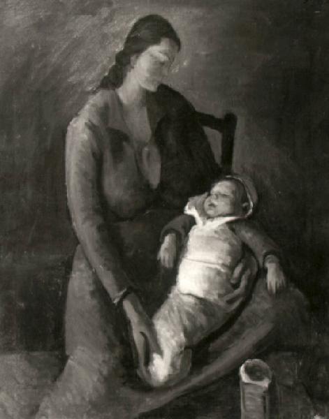 Figura femminile con bambino Di Prata Antonio Link risorsa: http://www.lombardiabeniculturali.
