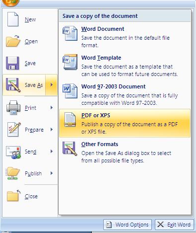 OpenOffice offre la possibilità di esportare i suoi file nel formato PDF (Portable Document Format).
