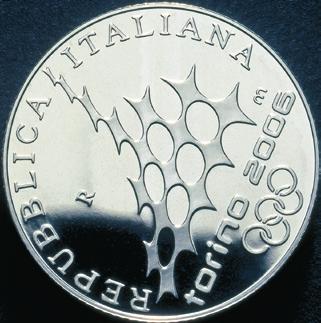 DICEMBRE 2012 NOVEMBRE 2012 DICEMBRE 2012 GENNAIO 2013 Emissione di moneta d argento, da 5 euro, finitura fondo a specchio, celebrativa i XX Giochi Olimpici Invernali di Torino 2006.