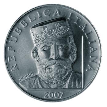 MAGGIO 2012 Emissione di moneta d argento, da 5 euro finitura fior di conio, celebrativa il bicentenario della nascita di Giuseppe Garibaldi.