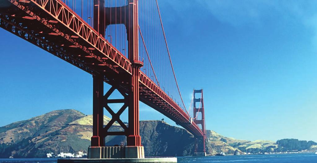 L oro del West 1º Giorno San Francisco» Bay Cruise Golden Gate Bridge» Chinatown Il tour inizia dalla libreria pubblica dalla quale ci si imbarca per una giornata piena di visite alla città.