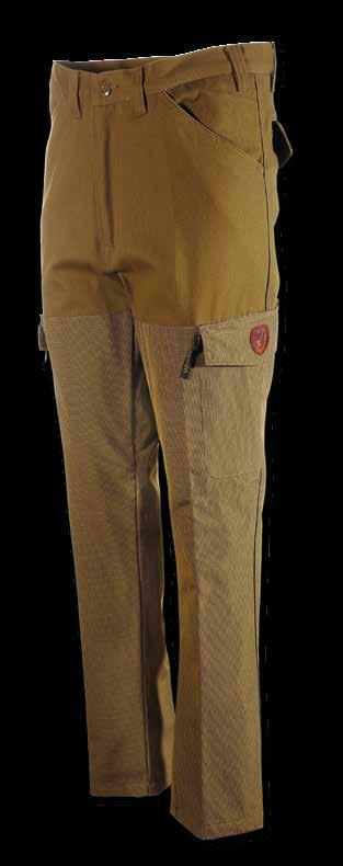 . 92265-349 92265 PANTALONE CANVAS BECCACCIA TEFLON Pantalone realizzato in robusto canvas di cotone Teflon con rinforzi idro repellenti a contrasto di colore, particolarmente adatto per i percorsi