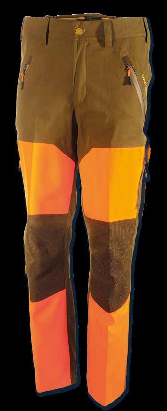 . 92338-392 92338 PANTALONE ROVO UNIVERS-TEX Pantalone foderato realizzato in tessuto nylon/poliestere con applicazioni a contrasto di colore per maggior protezione.