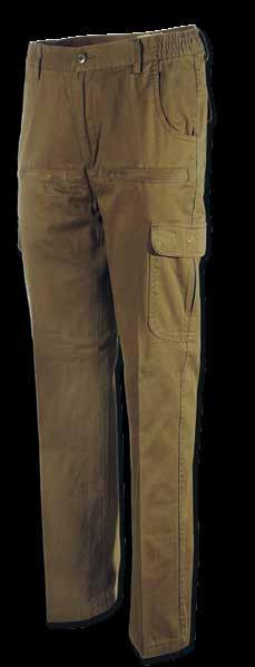 due tasche frontali con zip a scomparsa, elastico ai fianchi per una maggiore vestibilità. Taglie disponibili 46-58 92006 PADDED TWILL TROUSERS 100% premium cotton twill padded trousers.